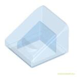 LEGO® Alkatrészek (Pick a Brick) Átlátszó középkék 1X1X2/3 Tetőelem 4611464 (4611464)
