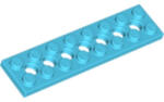 LEGO® Alkatrészek (Pick a Brick) Közép azúr 2X8 Technic Elem 7 Lyukkal 6316281 (6316281)
