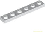 LEGO® Alkatrészek (Pick a Brick) Fehér 1X6 Lapos Elem 366601 (366601)