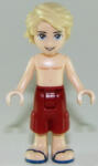 LEGO® Minifigurák Friends Mason - Dark Red Shorts, Shirtless frnd265 (frnd265)