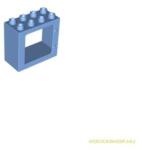 LEGO® Alkatrészek (Pick a Brick) Közép Kék DUPLO ablak keret, világos kék színben 2x4x3 4653574 (4653574)