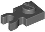 LEGO® Alkatrészek (Pick a Brick) Sötét Kékesszürke 1x1 Módosított Lapos Elem Vízszintes Csatlakozóval 4210632 (4210632)