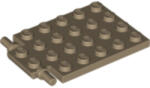 LEGO® Alkatrészek (Pick a Brick) Sötét Cserszínű 4X5 Alaplap Csatlakozókkal 4595712 (4595712)