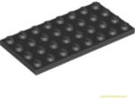 LEGO® Alkatrészek (Pick a Brick) Fekete 4X8 Lapos Elem 303526 (303526)
