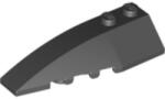 LEGO® Alkatrészek (Pick a Brick) Fekete 2x6 Baloldali Cserép 4160130 (4160130)