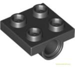 LEGO® Alkatrészek (Pick a Brick) Fekete 2X2 Elem Alján 1 Csatlakozóval 244426 (244426)