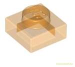 LEGO® Alkatrészek (Pick a Brick) Átlátszó narancssárga 1X1 Lapos Elem 6252040 (6252040)