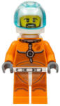 LEGO® Minifigurák Astronaut - Male, Orange Spacesuit with Dark Bluish Gray Lines, Trans Light Blue Large Visor, Black cty1063 (cty1063)