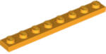LEGO® Alkatrészek (Pick a Brick) Világos narancssárga 1X8 Lapos Elem 6192205 (6192205)