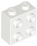 LEGO® Alkatrészek (Pick a Brick) Fehér 1x2x2 Kocka Oldalán 4 Csatlakozóval 6218823 (6218823)