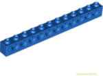 LEGO® Alkatrészek (Pick a Brick) Kék 1X12 Technic Elem Oldalán 11 Lyukkal 389523 (389523)