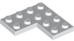 LEGO® Alkatrészek (Pick a Brick) Fehér 2X4X4 Lapos Sarok Elem 4508662 (4508662)