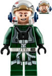 LEGO® Minifigurák Rebel Pilot A-wing (Open Helmet, Dark Green Jumpsuit, Smile / Scared) (Arvel Crynyd) sw1092 (sw1092)