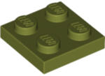 LEGO® Alkatrészek (Pick a Brick) Olívazöld 2X2 Lapos Elem 6079617 (6079617)