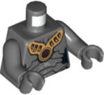 LEGO® Alkatrészek (Pick a Brick) Sötét Kékesszürke minifigura Felsőrész Arany páncéllal 4658258 (4658258)