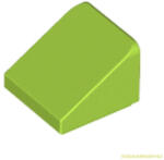 LEGO® Alkatrészek (Pick a Brick) Lime színű 1X1X2/3 Tetőelem 4504372 (4504372)