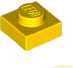 LEGO® Alkatrészek (Pick a Brick) Sárga 1X1 Lapos Elem 302424 (302424)