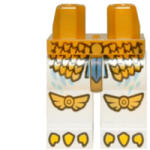 LEGO® Alkatrészek (Pick a Brick) Fehér sas mintájú láb (Chima - Eris) 6023872 (6023872)