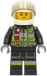 LEGO® Minifigurák Fire Fighter - Clemmons, White Helmet, Trans-Black Visor cty1280 (cty1280)