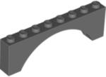 LEGO® Alkatrészek (Pick a Brick) Sötétkékesszürke 1x8x2 Boltív 4220973 (4220973)