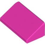 LEGO® Alkatrészek (Pick a Brick) Sötétpink 1X2X2/3 Tetőelem 6097095 (6097095)