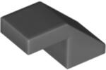 LEGO® Alkatrészek (Pick a Brick) Sötét Kékesszürke 1x2 Tető Elem Bütyök Nélkül 6168776 (6168776)