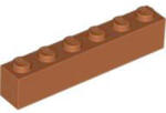 LEGO® Alkatrészek (Pick a Brick) Sötétnarancssárga 1X1X6 Elem 6000743 (6000743)