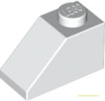 LEGO® Alkatrészek (Pick a Brick) Fehér 1X2/45° Cserép 304001 (304001)