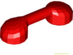 LEGO® Alkatrészek (Pick a Brick) Piros Telefonkagyló 4558598 (4558598)