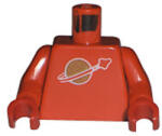 LEGO® Alkatrészek (Pick a Brick) Piros Classic Space Minifigura Test Használt 973p90c02h (973p90c02h)