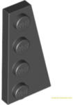 LEGO® Alkatrészek (Pick a Brick) Fekete 2X4 Elem Jobb Oldali Csatlakozással 4160869 (4160869)