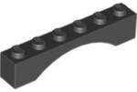 LEGO® Alkatrészek (Pick a Brick) Fekete 1x6 hídelem 345526 (345526)