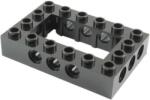 LEGO® Alkatrészek (Pick a Brick) Fekete 4 x 6 Technic elem közepén 2 x 4 üreggel 4144025 (4144025)