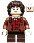 LEGO® Minifigurák Zsákos Frodó - Vörösbarna kabát, Sötétbarna nadrág lor062 (lor062)