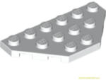 LEGO® Alkatrészek (Pick a Brick) Fehér 3X6 Lapos Sarokelem 241901 (241901)