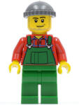 LEGO® Minifigurák Overalls Farmer Green, Dark Bluish Gray Knit Cap cty0326 (cty0326)