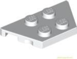 LEGO® Alkatrészek (Pick a Brick) Fehér 2X4X18° Lapos Sarokelem 4249506 (4249506)
