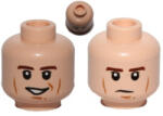 LEGO® Alkatrészek (Pick a Brick) Világos nugát minifigura fej, kétarcú (mosolygós/komor) 6058705 (6058705)