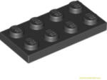 LEGO® Alkatrészek (Pick a Brick) Fekete 2X4 Lapos Elem 302026 (302026)