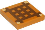 LEGO® Alkatrészek (Pick a Brick) Közép nugát 2x2 csempe, minecraft mintával 3068pb0893 (3068pb0893)