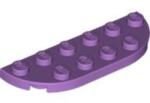 LEGO® Alkatrészek (Pick a Brick) Közepes Levendula 2x6 Lapos Íves Elem 6133352 (6133352)
