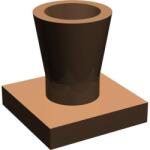 LEGO® Alkatrészek (Pick a Brick) Barna cserép talppal 256308 (256308)