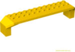 LEGO® Alkatrészek (Pick a Brick) Sárga 2 x 14 x 2 1/3 Sárvédő 4262637 (4262637)