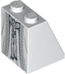 LEGO® Alkatrészek (Pick a Brick) Fehér 2x2x2 Cserép Elem Szoknya Festéssel 6045326 (6045326)
