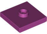 LEGO® Alkatrészek (Pick a Brick) Magenta 2X2 Lapos Elem 1 Bütyökkel 6056292 (6056292)