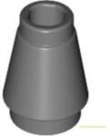 LEGO® Alkatrészek (Pick a Brick) Sötét kékes-szürke 1X1 Kúp Elem 4529240 (4529240)