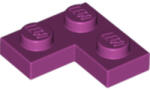 LEGO® Alkatrészek (Pick a Brick) Magenta 1X2X2 Lapos Sarokelem 6179916 (6179916)