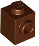 LEGO® Alkatrészek (Pick a Brick) Vörösesbarna 1x1 Kocka +1 Gombbal 6062574 (6062574)