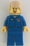 LEGO® Minifigurák Astronaut - Female, Blue Jumpsuit, Tan Hair Tousled with Side Part, Freckles, Open Smile with Teeth cty1067 (cty1067)