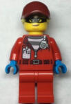 LEGO® Minifigurák Police - Crook Big Betty, Red Jacket with Prison Shirt and I. D. Tag cty1378 (cty1378)
